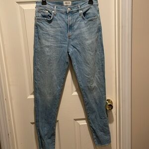 Agolde Sophie crop high waisted skinny jeans